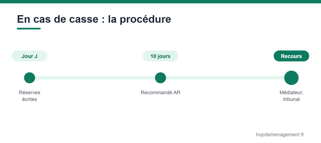 Que faire en cas de casse ou litige lors d’un déménagement