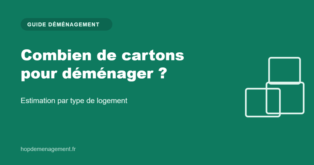 Combien de cartons pour déménager — guide Hop Déménagement
