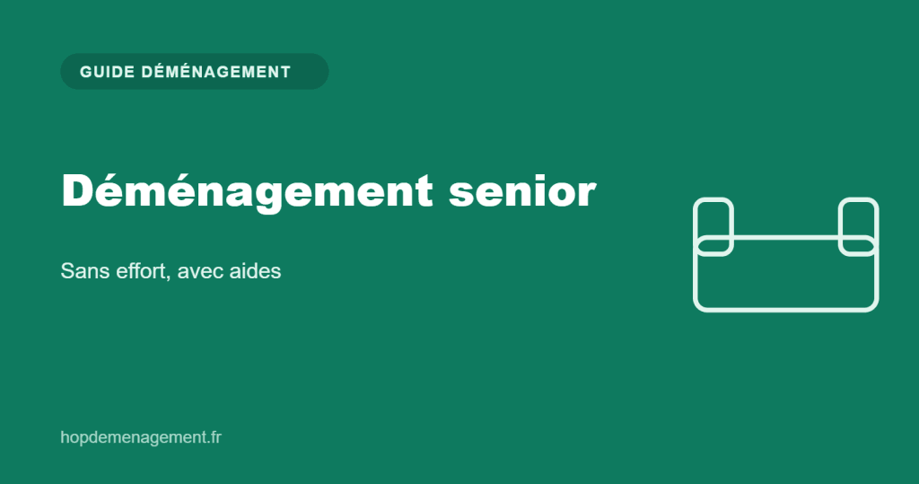Déménagement senior — guide