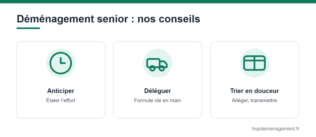 Déménagement senior : anticiper, déléguer, trier