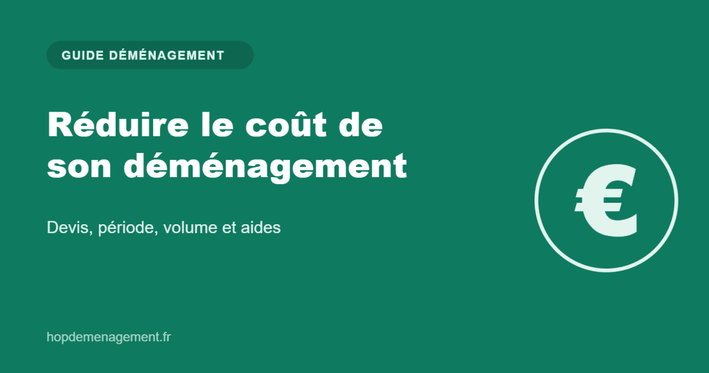 Réduire le coût de son déménagement — guide